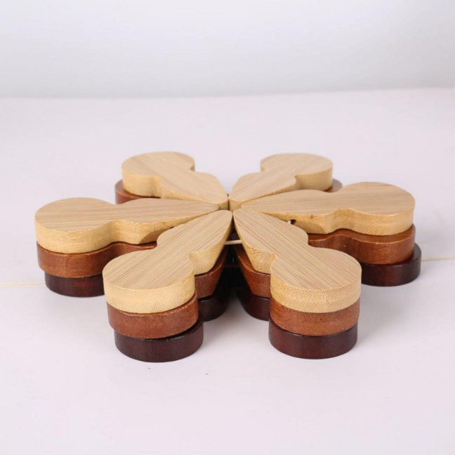 Christmas Tree Coaster Set of 3 Heat Insulation Mat for Water Cups Teapots Dining Plates Wear-Resistant Anti-Scalding Table Protection