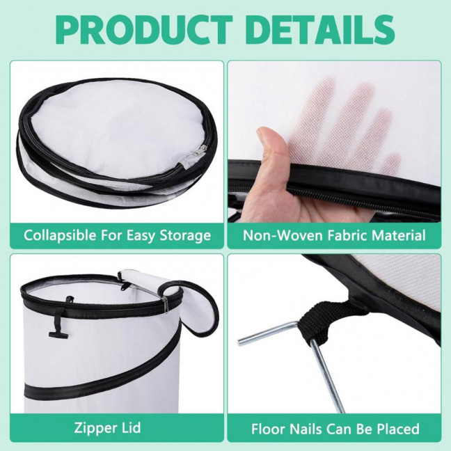 Pop-Up Winter Plant Protector Foldable Plants Freeze Protection Tent Warm Plant Protector Enclosure for Snow Frost Protection Indoor Outdoor  