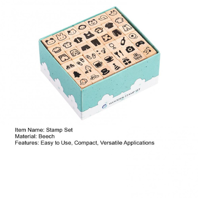 42Pcs/Set Wooden Stamps Mini Alphabet Letter Number Stamps Craft Ink Stamp for DIY Craft Card Photo Album Scrapbooking Envelope