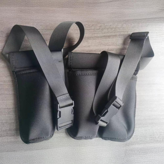 Massage Bottle Bag Lotion Essential Oil Waist Holder with Adjustable Belt Massage Therapist Holster for 1 or 2 Bottles Easy Access