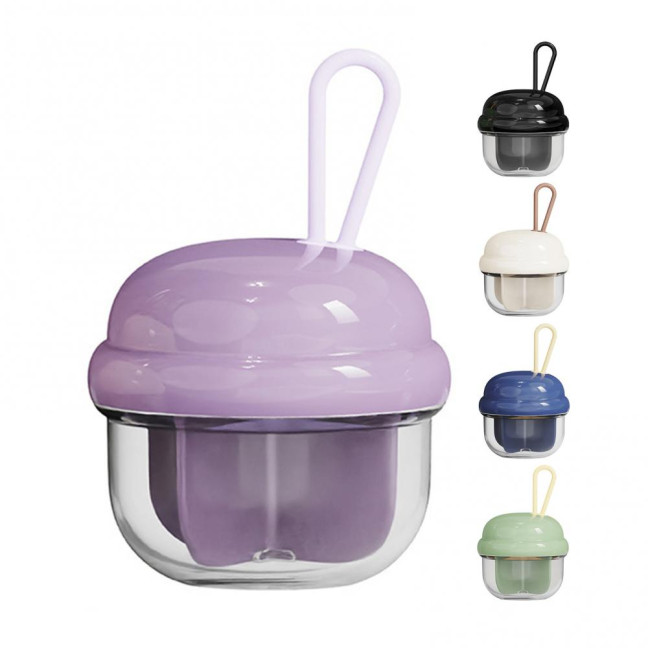 Mini Pill Storage Box with 4 Compartments Clear Visible Portable Travel Pill Case Medication Dispenser Capsule Pill Organizer Container