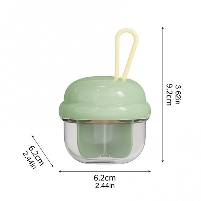 Mini Pill Storage Box with 4 Compartments Clear Visible Portable Travel Pill Case Medication Dispenser Capsule Pill Organizer Container