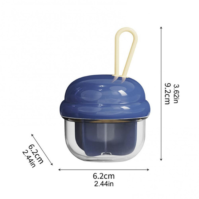 Mini Pill Storage Box with 4 Compartments Clear Visible Portable Travel Pill Case Medication Dispenser Capsule Pill Organizer Container