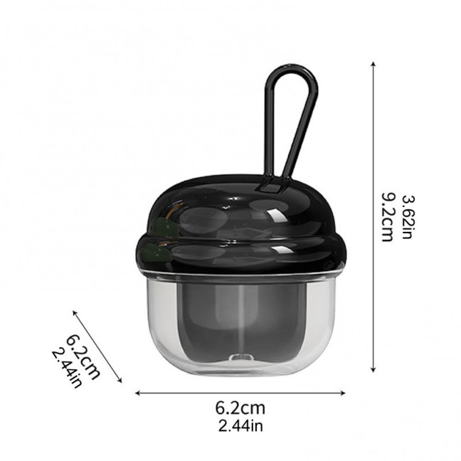 Mini Pill Storage Box with 4 Compartments Clear Visible Portable Travel Pill Case Medication Dispenser Capsule Pill Organizer Container