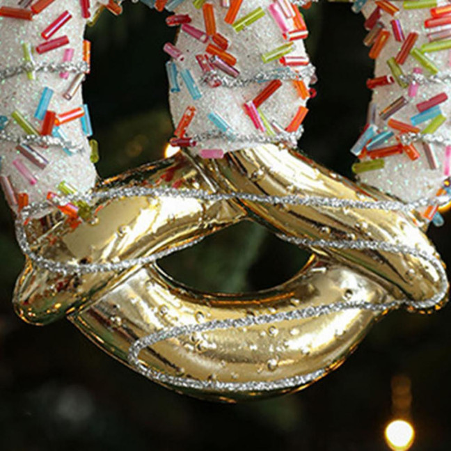 Christmas Hanging Decoration Glittery Angel Santa Claus Ornament Lightweight Xmas Decoration with Hanging Loop for Christmas Tree Door Mantel Decor 