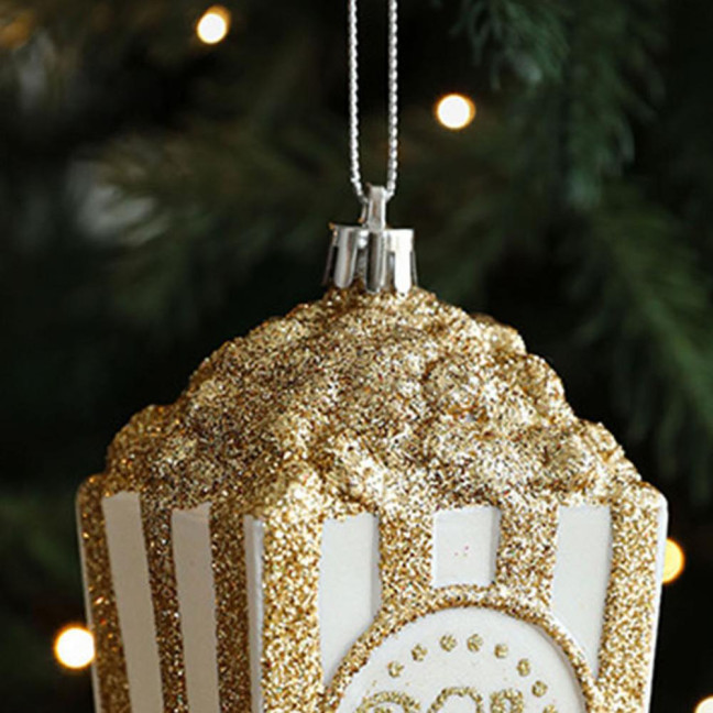 Christmas Hanging Decoration Glittery Angel Santa Claus Ornament Lightweight Xmas Decoration with Hanging Loop for Christmas Tree Door Mantel Decor 