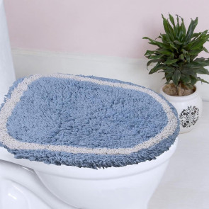 Toilet Mat Safety Elastic Easy Installation Bright Color Toilet Cover Hotel Bathroom Decor Elastic Fit Toilet Accessory