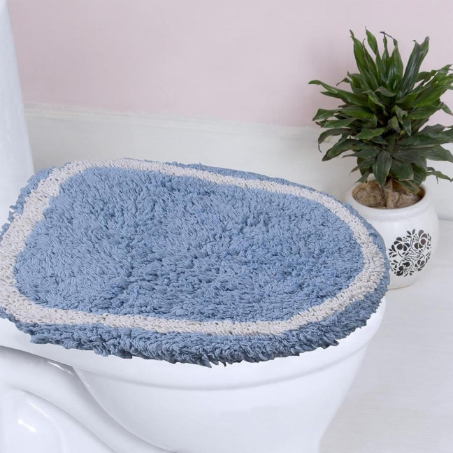 Toilet Mat Safety Elastic Easy Installation Bright Color Toilet Cover Hotel Bathroom Decor Elastic Fit Toilet Accessory