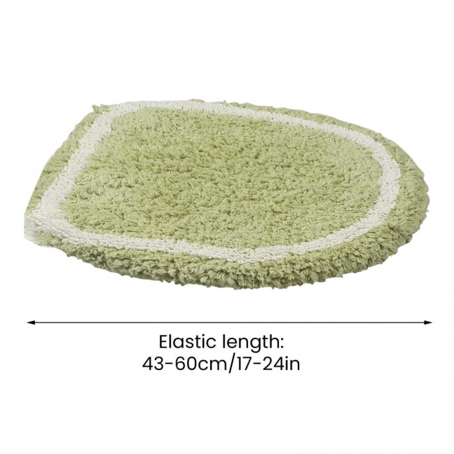 Toilet Mat Safety Elastic Easy Installation Bright Color Toilet Cover Hotel Bathroom Decor Elastic Fit Toilet Accessory