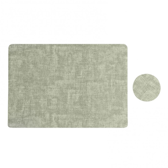 Dual Side Placemat Waterproof Faux Leather Coaster Placemat Solid Color Heat Insulation Pad for Dining Tables Countertops