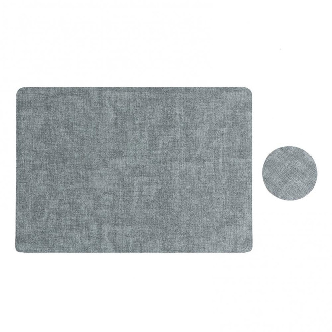 Dual Side Placemat Waterproof Faux Leather Coaster Placemat Solid Color Heat Insulation Pad for Dining Tables Countertops