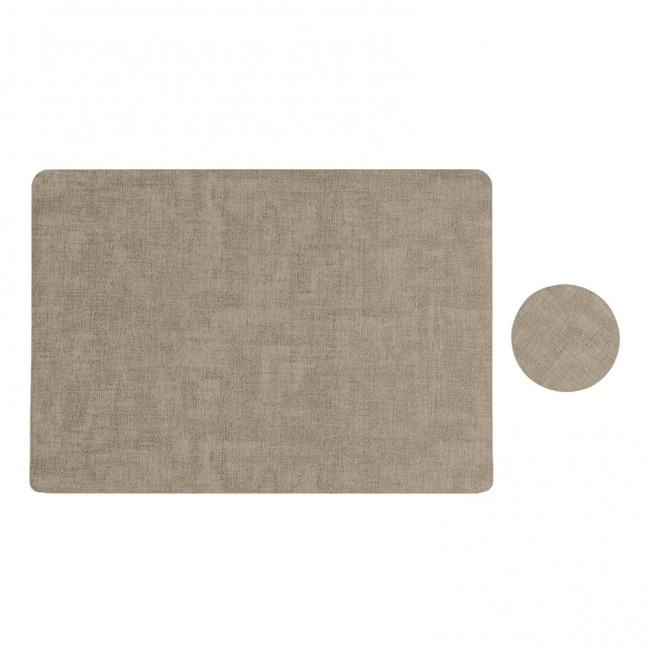 Dual Side Placemat Waterproof Faux Leather Coaster Placemat Solid Color Heat Insulation Pad for Dining Tables Countertops