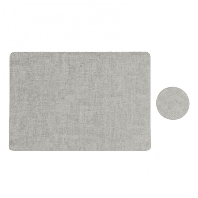 Dual Side Placemat Waterproof Faux Leather Coaster Placemat Solid Color Heat Insulation Pad for Dining Tables Countertops