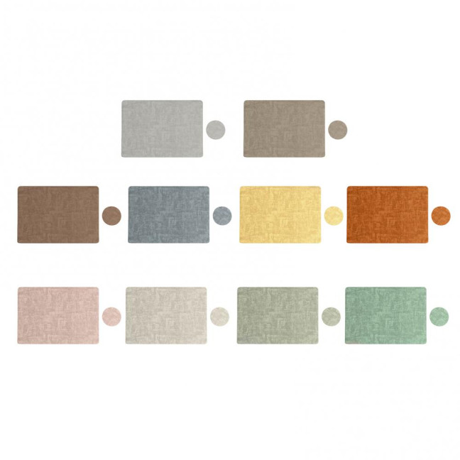 Dual Side Placemat Waterproof Faux Leather Coaster Placemat Solid Color Heat Insulation Pad for Dining Tables Countertops