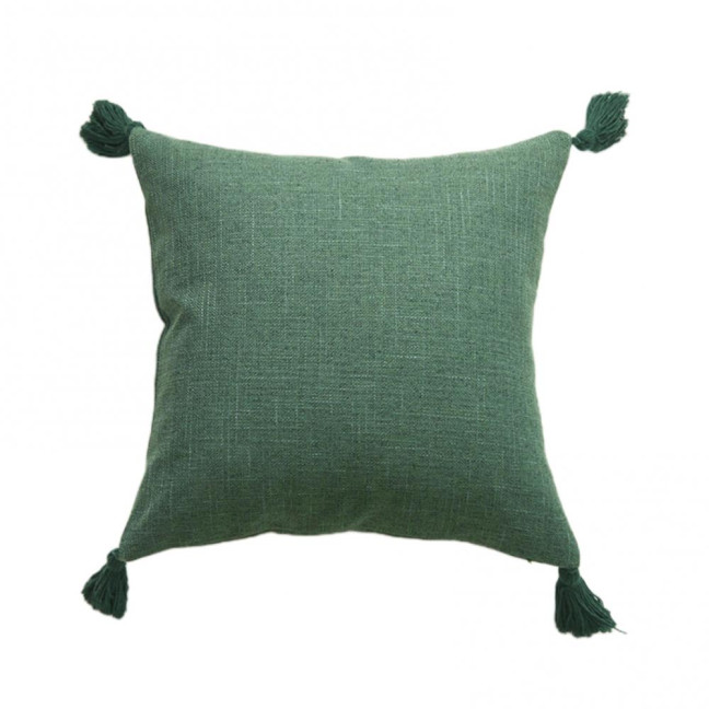 Boho Pillow Cover with Tassels Farmhouse Throw Pillow Case Decorative Pillowcase with Hidden Zipper for Home Living Room Couch Sofa Bedroom 