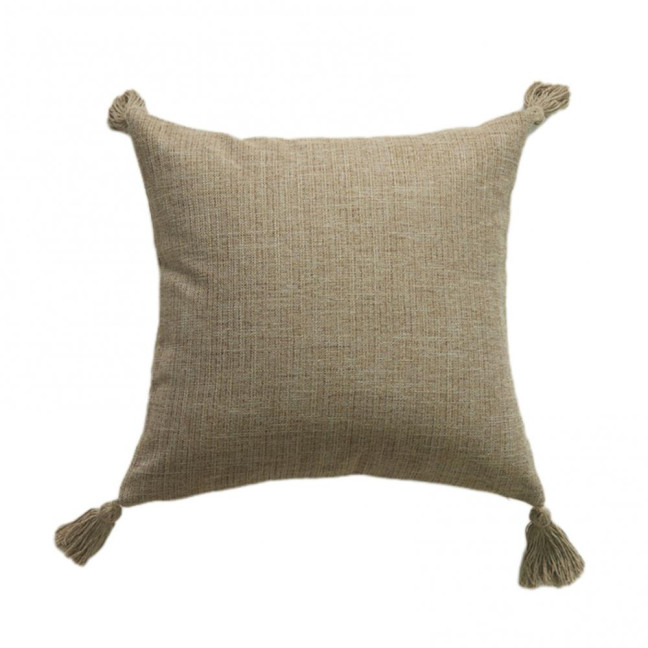 Boho Pillow Cover with Tassels Farmhouse Throw Pillow Case Decorative Pillowcase with Hidden Zipper for Home Living Room Couch Sofa Bedroom 