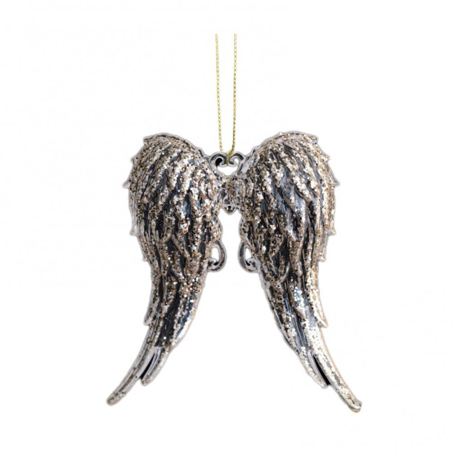 Christmas Tree Ornament Standing Deer Cup Butterflies Wing Design Sparkling Hanging Decoration Festive Holiday Season Home Decor