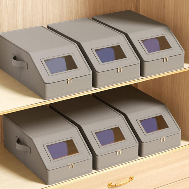 Hat Storage Box Baseball Cap Organizer with Transparent Window Stackable Hat Case Holds Up to 12 Caps for Closet Dust-Free Storage Hat Storage Box Baseball Cap Organizer with Transparent Window Stackable Hat Case Holds Up to 12 Caps for Closet Dust-Free Storage