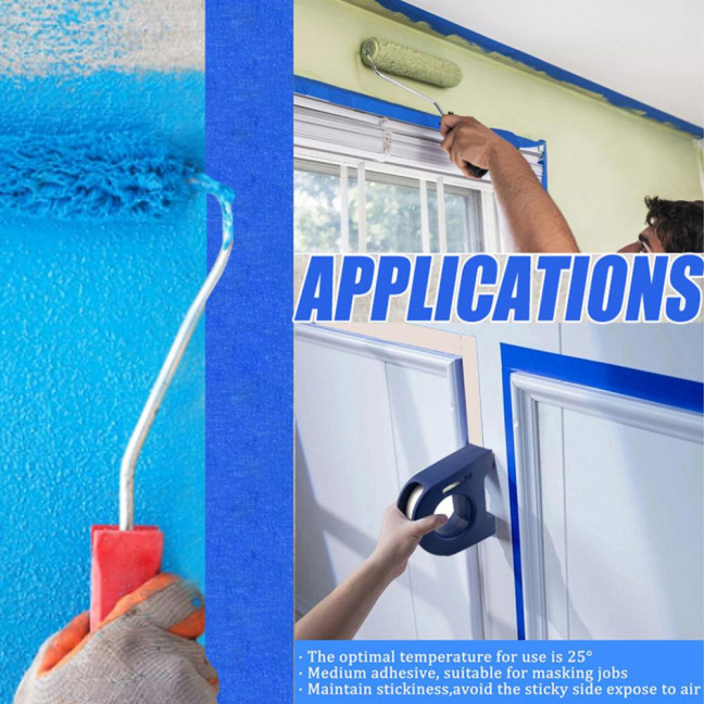 Painters Tape Applicator Windows Door Frame Trim Masking Tape Dispenser Painting Packaging Tape Cutter Portable Labeling Tape Cutting Tools