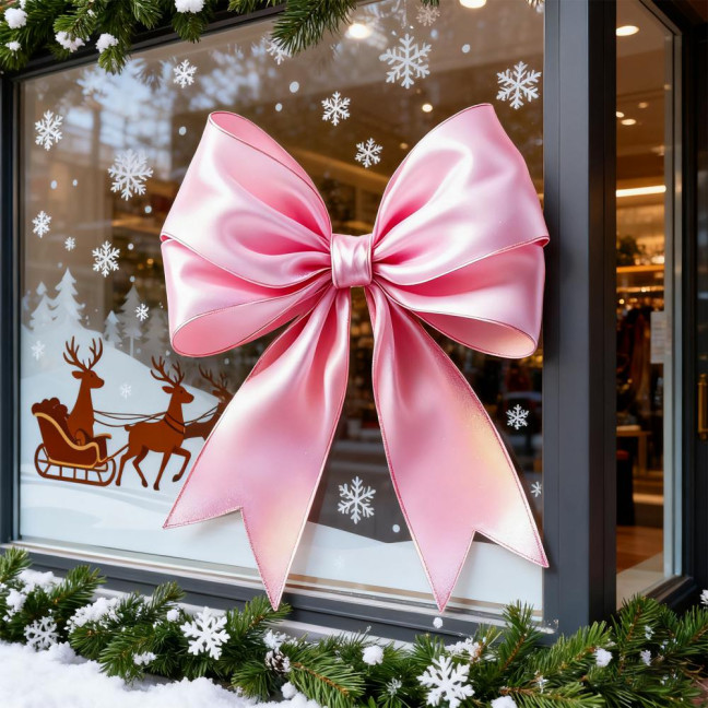 Valentine Day Wall Sticker Easy Tear Double-Sided Window Stickers PVC Decal Windows Glass Doors Holiday Decoration