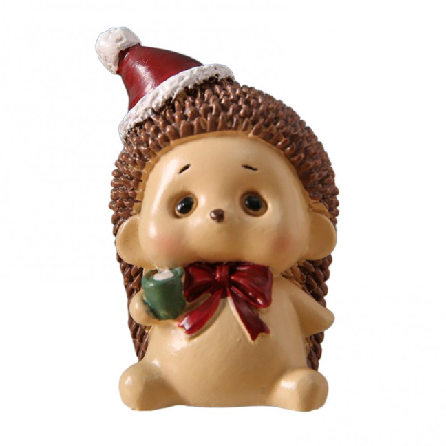 Christmas Miniature Figurines Mini Resin Santa Claus/Snowman/Tree/Bear/Rabbit Figurine 3D Cute Christmas Statue for Home Desk Decor Dollhouse Accessory