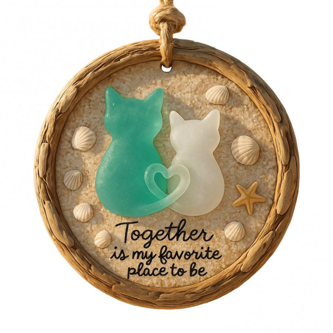 Highland Cow Christmas Ornament 2D Acrylic Christmas Car Ornaments Festive Themed Hanging Decor for Rearview Mirror Tree & Holiday Home Display