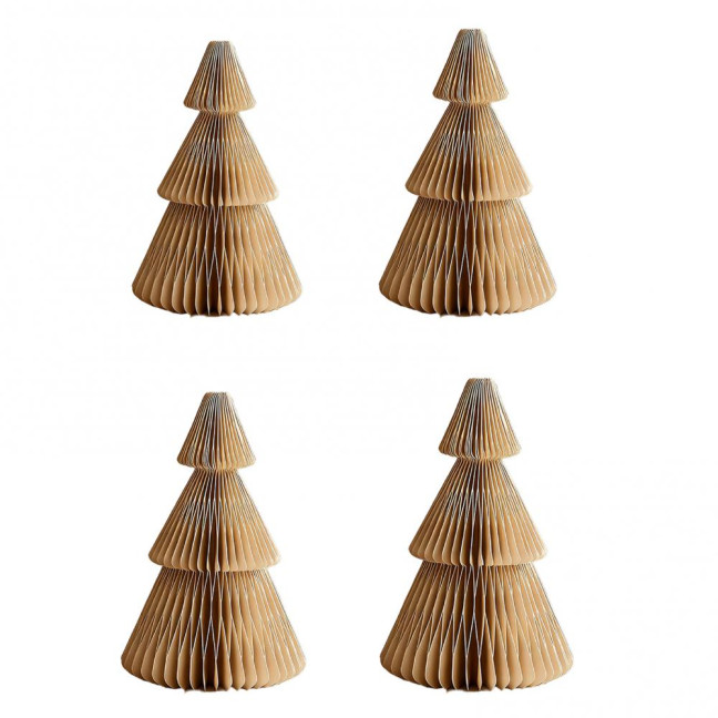 3/4Pcs Christmas Tree Ornament Easy Assembly Geometric Origami Christmas Tree Festive Merry Christmas Decor