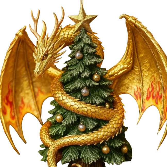 Dragon Christmas Tree Charm Ornament Festive Atmosphere Christmas Home Accents Decoration Party Accessories