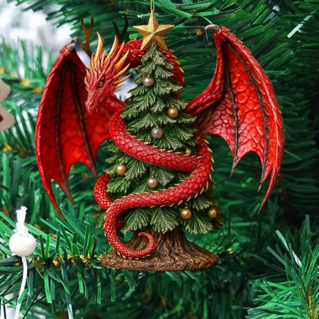 Dragon Christmas Tree Charm Ornament Festive Atmosphere Christmas Home Accents Decoration Party Accessories