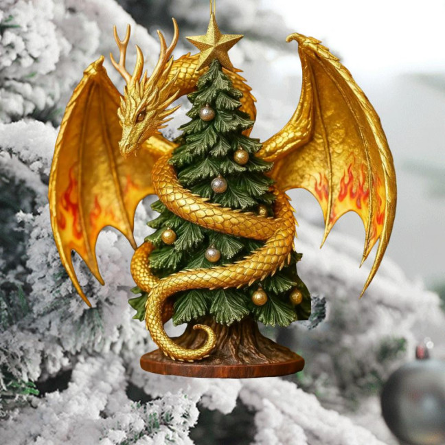 Dragon Christmas Tree Charm Ornament Festive Atmosphere Christmas Home Accents Decoration Party Accessories