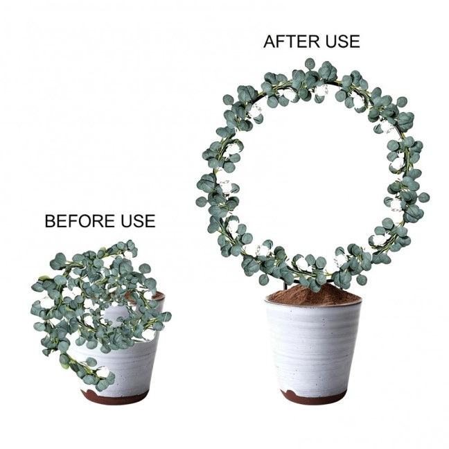 Plant Circle Trellis Climbing Plants Coated Wire Trellis Planter Insert Heart Shape Trellis Small Plant Support Stakes for Flowers Houseplants Garden Vines