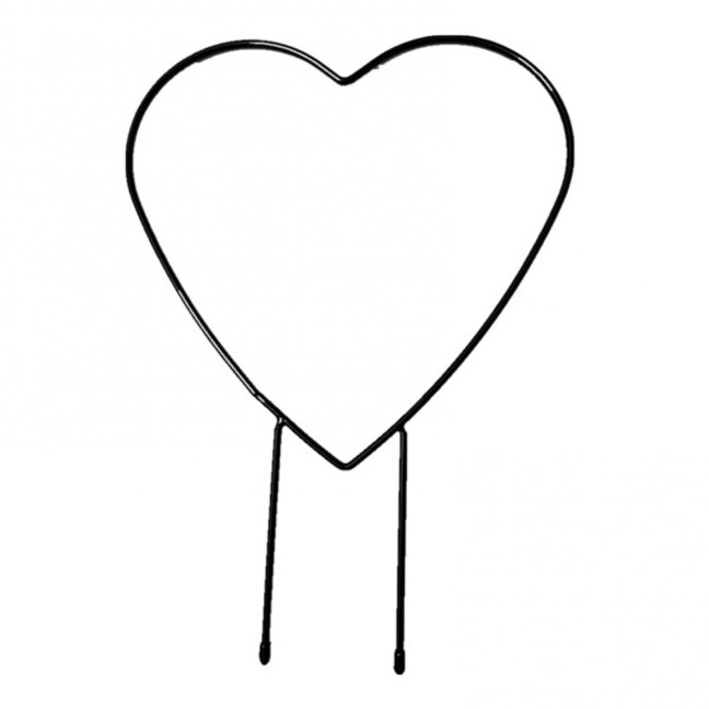 Plant Circle Trellis Climbing Plants Coated Wire Trellis Planter Insert Heart Shape Trellis Small Plant Support Stakes for Flowers Houseplants Garden Vines