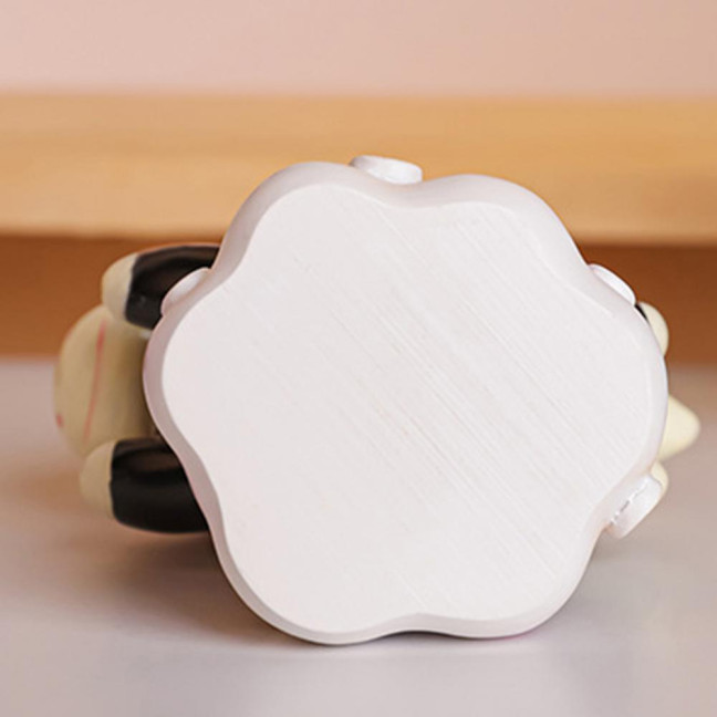 Doll Ornament Horse Shape Rotatable Design Decorative Resin Figurine Crack-resistant Vivid Doll Figurine