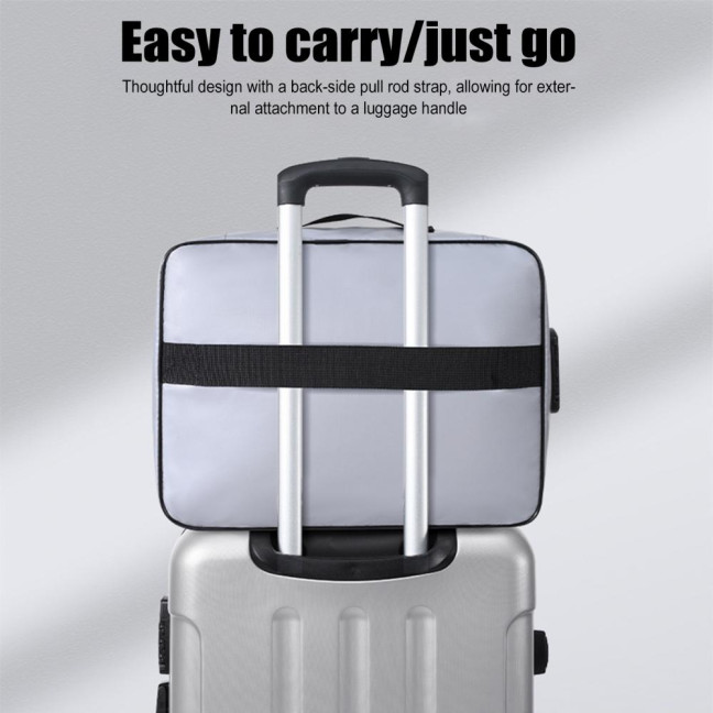 Travel Document Protection Bag Fireproof Waterproof File Storage Bag with Multi-Layer Design Card Holder File Organizer