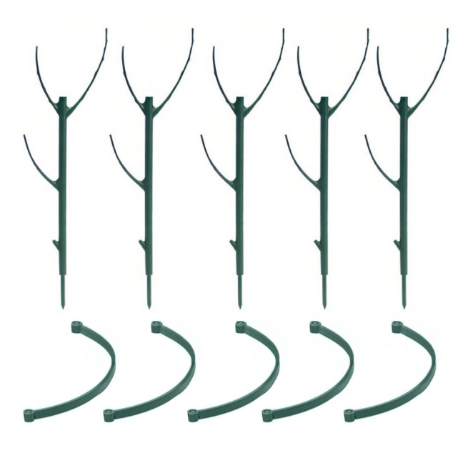 3/5/10Pcs/Set Monstera Plant Support Stake Stackable Garden Plant Support Pole Indoor Outdoor Tall Potted Climbing Plant Holder Stick Moss Pole 