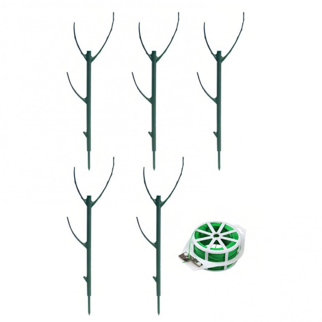 3/5/10Pcs/Set Monstera Plant Support Stake Stackable Garden Plant Support Pole Indoor Outdoor Tall Potted Climbing Plant Holder Stick Moss Pole 