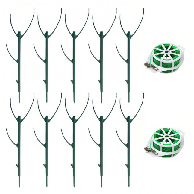 3/5/10Pcs/Set Monstera Plant Support Stake Stackable Garden Plant Support Pole Indoor Outdoor Tall Potted Climbing Plant Holder Stick Moss Pole 