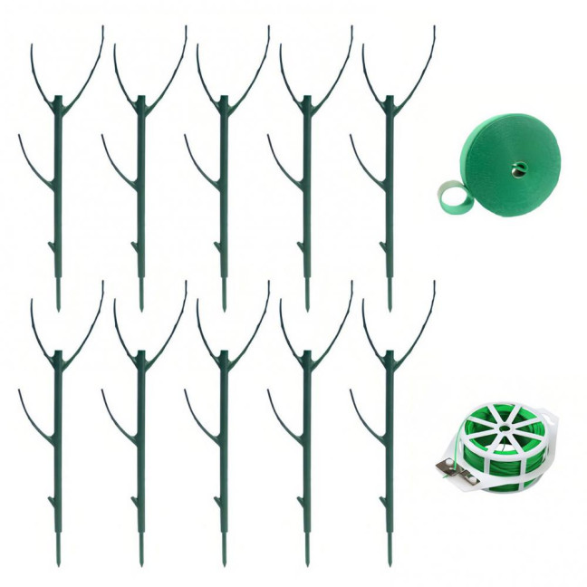 3/5/10Pcs/Set Monstera Plant Support Stake Stackable Garden Plant Support Pole Indoor Outdoor Tall Potted Climbing Plant Holder Stick Moss Pole 