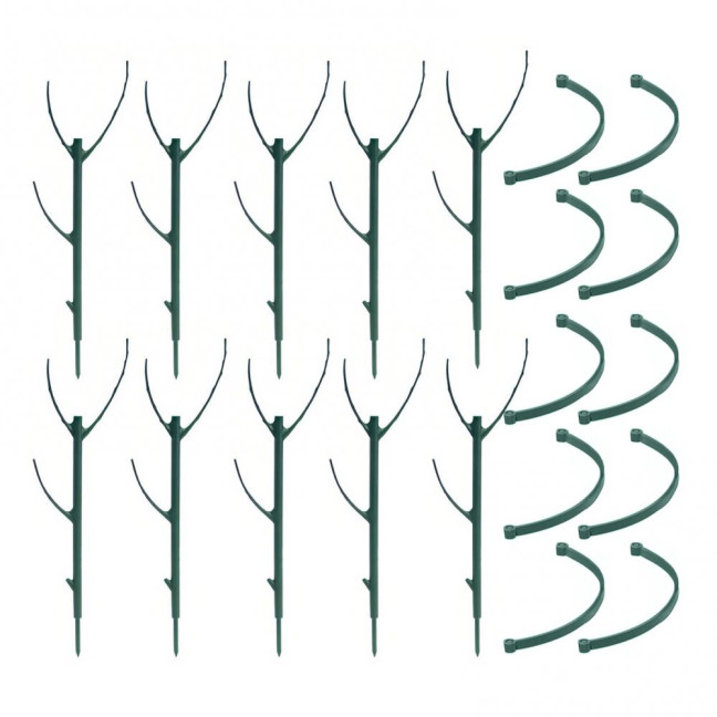 3/5/10Pcs/Set Monstera Plant Support Stake Stackable Garden Plant Support Pole Indoor Outdoor Tall Potted Climbing Plant Holder Stick Moss Pole 