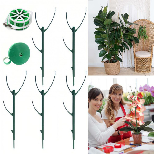 3/5/10Pcs/Set Monstera Plant Support Stake Stackable Garden Plant Support Pole Indoor Outdoor Tall Potted Climbing Plant Holder Stick Moss Pole 