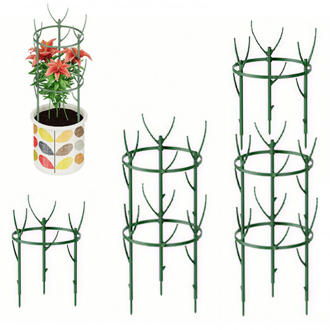 3/5/10Pcs/Set Monstera Plant Support Stake Stackable Garden Plant Support Pole Indoor Outdoor Tall Potted Climbing Plant Holder Stick Moss Pole 