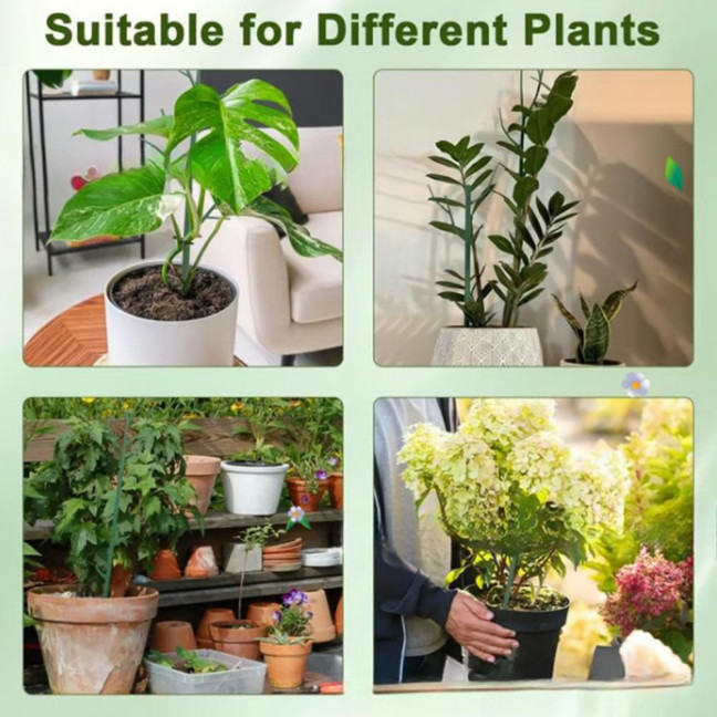 3/5/10Pcs/Set Monstera Plant Support Stake Stackable Garden Plant Support Pole Indoor Outdoor Tall Potted Climbing Plant Holder Stick Moss Pole 