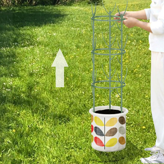 3/5/10Pcs/Set Monstera Plant Support Stake Stackable Garden Plant Support Pole Indoor Outdoor Tall Potted Climbing Plant Holder Stick Moss Pole 