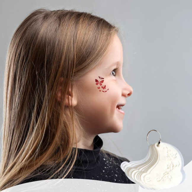 25 Pcs Face Paint Stencils Kit Plastic Facial Painting Stencils Reusable Body Face Art Templates for Halloween Birthday Party Makeup 25 Pcs Face Paint Stencils Kit Plastic Facial Painting Stencils Reusable Body Face Art Templates for Halloween Birthday Party Makeup