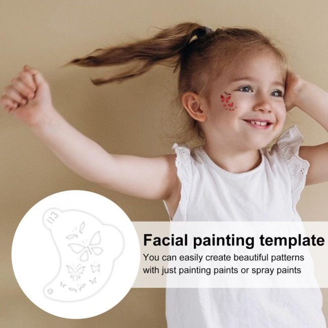 25 Pcs Face Paint Stencils Kit Plastic Facial Painting Stencils Reusable Body Face Art Templates for Halloween Birthday Party Makeup 25 Pcs Face Paint Stencils Kit Plastic Facial Painting Stencils Reusable Body Face Art Templates for Halloween Birthday Party Makeup