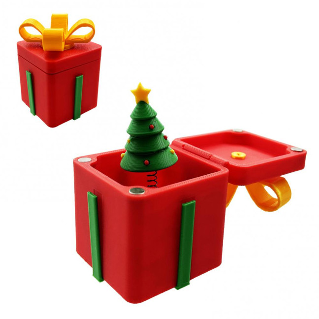 3D Printed Christmas Ornament Child-Safe Holiday Decor Stress Relief Toy Christmas Themed Event Decoration 3D Printed Christmas Ornament Child-Safe Holiday Decor Stress Relief Toy Christmas Themed Event Decoration