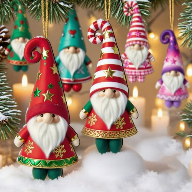 Wooden Christmas Ornament 2D Santa Claus on Hot Air Balloon/Riding Bicycle/Penguin/Elf Hanging Ornaments for Xmas Tree Holiday Party Decor Wooden Christmas Ornament 2D Santa Claus on Hot Air Balloon/Riding Bicycle/Penguin/Elf Hanging Ornaments for Xmas Tree Holiday Party Decor