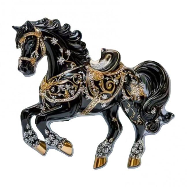 Horse Ornament Sparkly Rhinestone Horse Christmas Tree Ornament 2D Acrylic Pendant Holiday Keepsake Gifts for Women Girls Horse Lovers