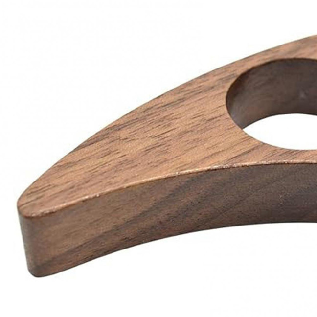 Wooden Book Page Holder Ergonomic Thumb Ring Portable Lightweight Book Page Folder Reading Comfort Accessory