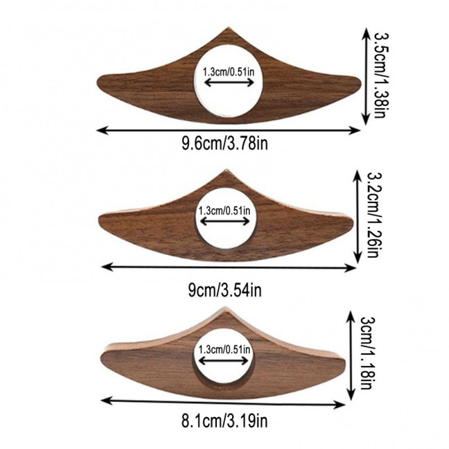 Wooden Book Page Holder Ergonomic Thumb Ring Portable Lightweight Book Page Folder Reading Comfort Accessory